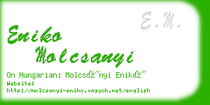 eniko molcsanyi business card